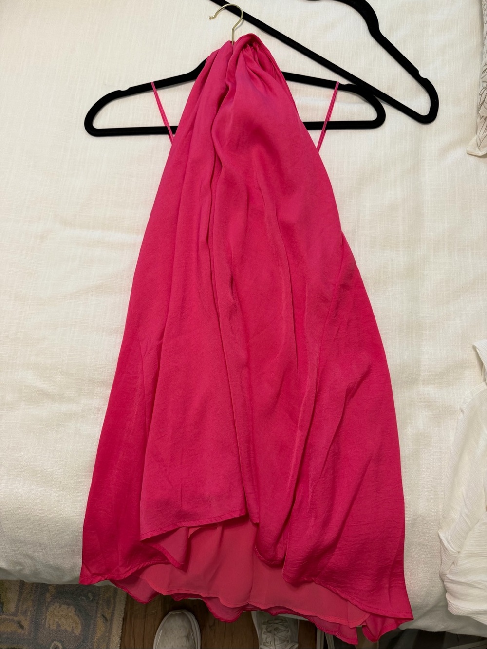 Fuchsia Halter Dress (Boutique)